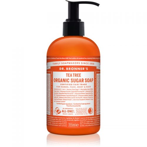 Dr. Bronner’s Tea Tree mydło w płynie do ciała i włosów 355 ml
