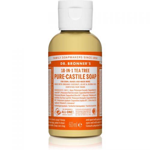 Dr. Bronner’s Tea Tree uniwersalne mydło w płynie 60 ml