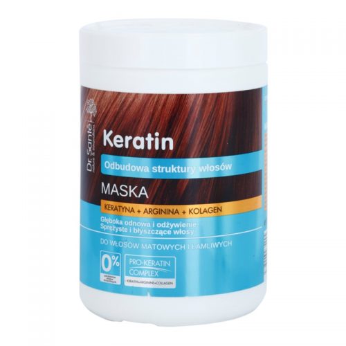 Dr. Santé Keratin maseczka odżywcza i regenerująca do włosów suchych i łamliwych 1000 ml