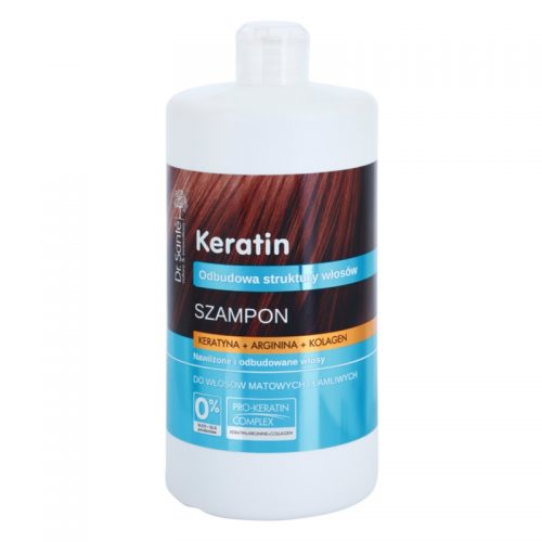 Dr. Santé Keratin szampon regenerująco-nawilżający do włosów łamliwych, matowych 1000 ml