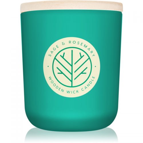 DW Home Sage & Rosemary świeczka zapachowa z drewnianym knotem 320,49 g