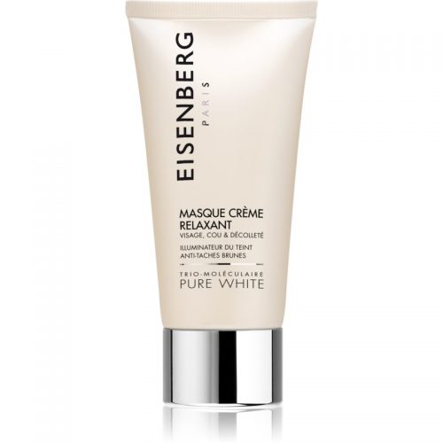 Eisenberg Pure White Masque Crème Relaxant maseczka nawilżająca i rozświetlająca przeciw przebarwieniom skóry 75 ml