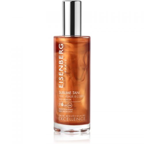 Eisenberg Sublime Tan Huile Visage & Corps olejek do opalania twarzy i ciała SPF 6 100 ml
