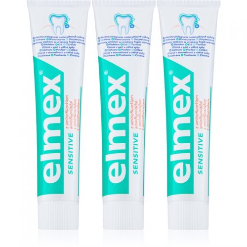 Elmex Sensitive pasta dla wrażliwych zębów 3 x 75 ml
