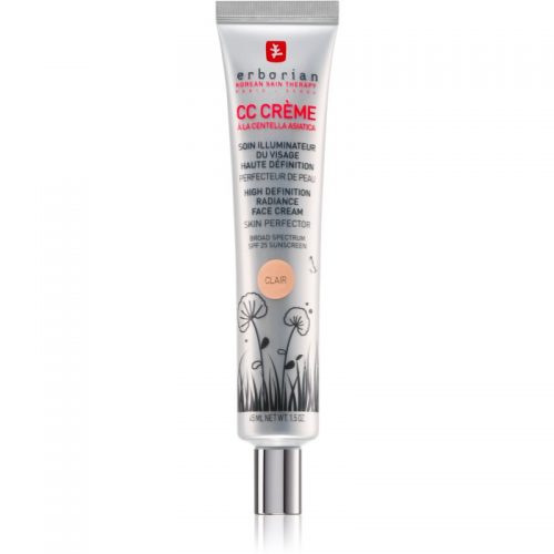 Erborian CC Cr?me Centella Asiatica krem rozjaśnijący, nadający jednolity ton skórze SPF 25 duże opakowanie odcień Clair 45 ml
