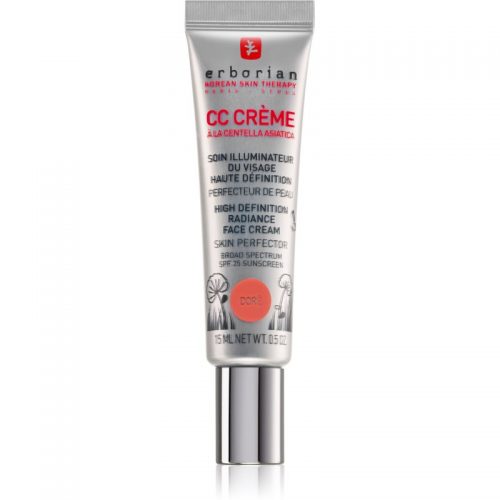 Erborian CC Cr?me Centella Asiatica krem rozjaśnijący, nadający jednolity ton skórze SPF 25 małe opakowanie odcień Doré 15 ml