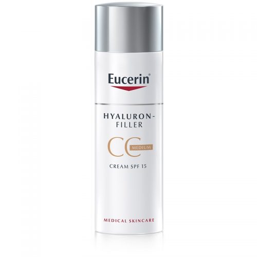 Eucerin Hyaluron-Filler krem CC przeciw głębokim zmarszczkom SPF 15 odcień Medium Dark 50 ml