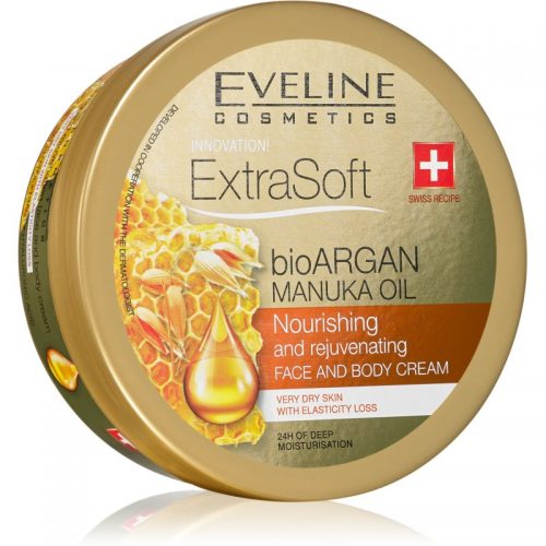 Eveline Cosmetics Extra Soft krem nawilżający do twarzy i ciała z arganowym olejkiem 175 ml