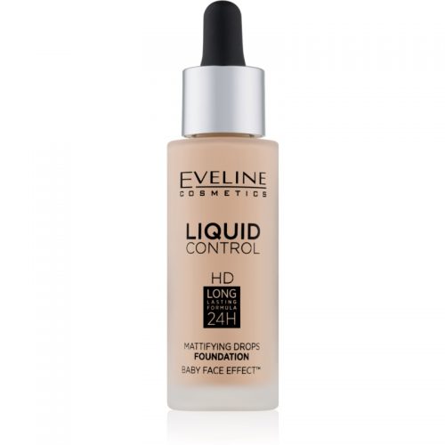 Eveline Cosmetics Liquid Control podkład w płynie z pipetą odcień 04 Warm Beige 32 ml