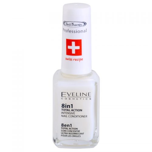 Eveline Cosmetics Nail Therapy odżywka do paznokci 8 w 1 nowatorska wersja nie zawiera formaldehydu 12 ml
