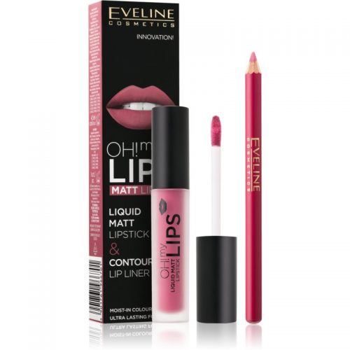 Eveline Cosmetics OH! my LIPS zestaw matujący do ust dla kobiet 06 Cashmere Rose 4,5 ml