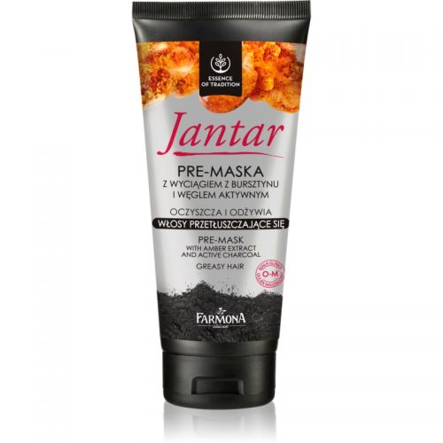 Farmona Jantar maseczka do włosów z węglem aktywnym do włosów przetłuszczających 200 g
