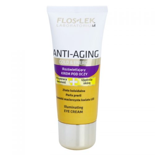 FlosLek Laboratorium Anti-Aging Gold & Energy rozjaśniający krem do okolic oczu 30 ml