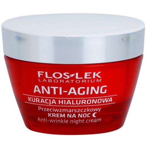 FlosLek Laboratorium Anti-Aging Hyaluronic Therapy nawilżający krem na noc o działaniu przeciwzmarszczkowym 50 ml