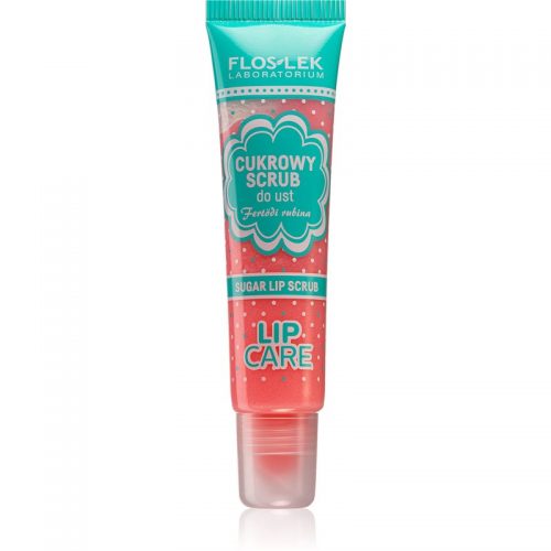 FlosLek Laboratorium Lip Care peeling cukrowy do ust smak Fertodi Rubina 14 g