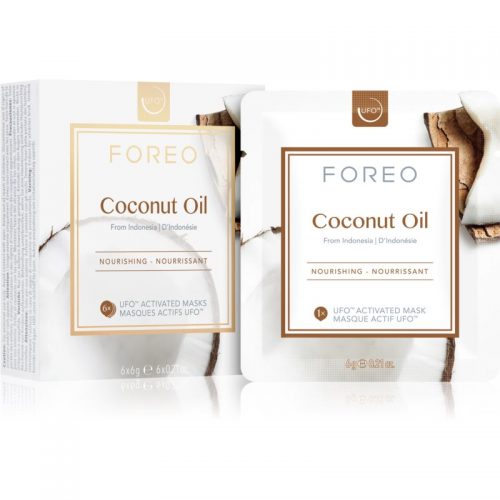 FOREO Farm to Face Coconut Oil maska głęboko odżywiająca 6 x 6 g