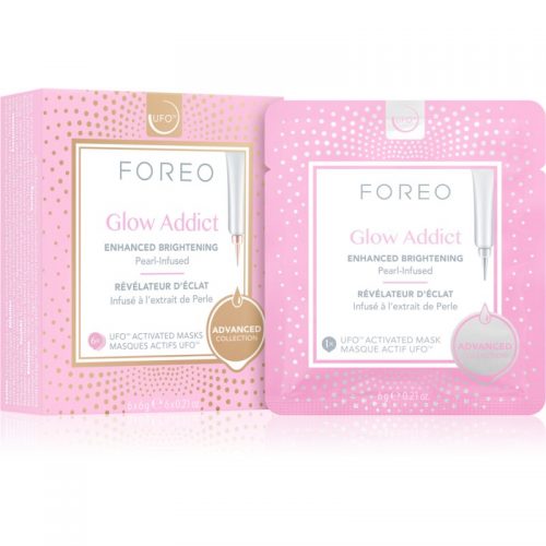 FOREO UFO™ Glow Addict maseczka rozjaśniająca 6 x 6 g