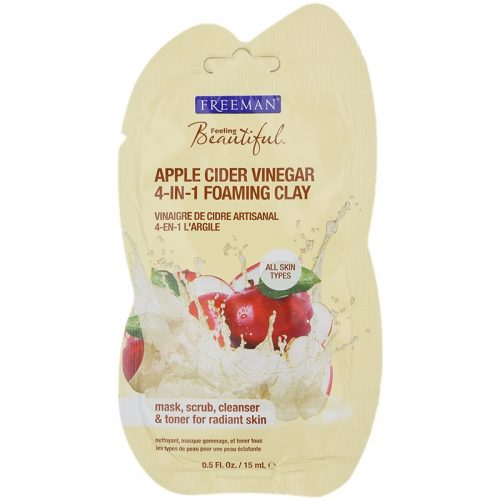 Freeman Feeling Beautiful maseczka do twarzy z kaolinem do wszystkich rodzajów skóry Apple Cider Vinegar 15 ml