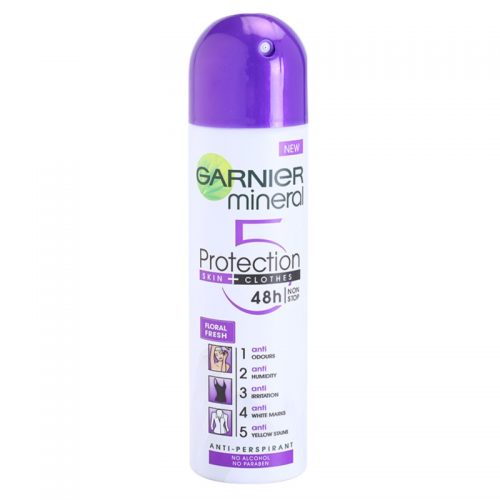 Garnier Mineral 5 Protection antyprespirant w sprayu bez alkoholu 48 h 150 ml