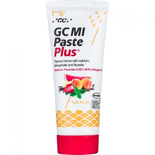 GC MI Paste Plus Tutti-Frutti remineralizujący krem ochronny do wrażliwych zębów z fluorem do profesjonalnego użytku 35 ml