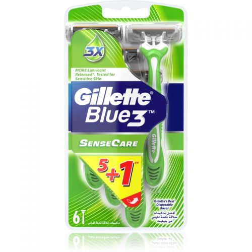 Gillette Blue 3 Sense Care jednorazowe maszynki do golenia 6 szt.