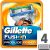 Gillette Fusion Proglide Power zapasowe ostrza 4 szt.