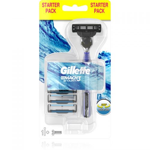 Gillette Mach3 Start maszynka do golenia + ostrza wymienne 3 szt. 3 szt.