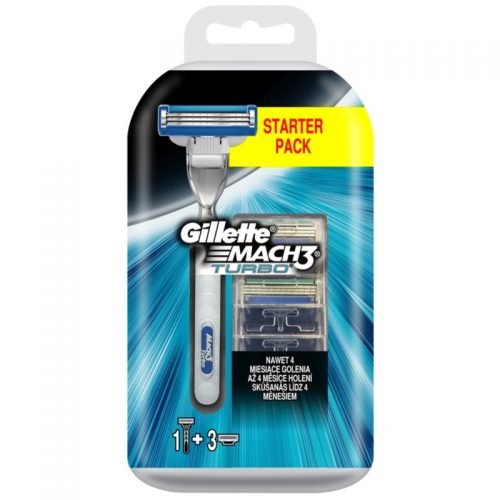 Gillette Mach 3 Turbo maszynka do golenia zapasowe ostrza 3 szt.