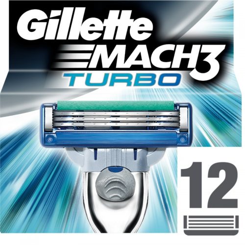 Gillette Mach 3 Turbo zapasowe ostrza 12 szt.