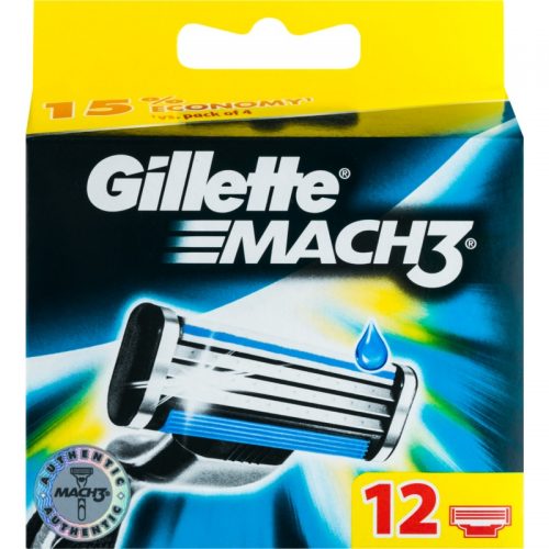 Gillette Mach 3 zapasowe ostrza 12 szt.