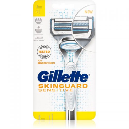 Gillette Skinguard Sensitive maszynka do golenia do skóry wrażliwej zapasowe ostrza 2 szt.