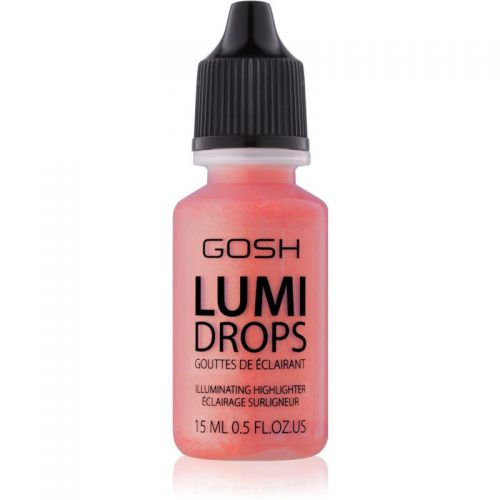 Gosh Lumi Drops róż w płynie odcień 010 Coral Blush 15 ml