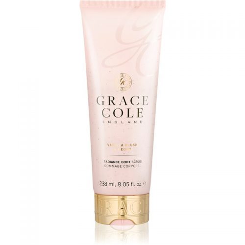 Grace Cole Vanilla Blush & Peony rozjaśniający peeling do ciała 238 ml