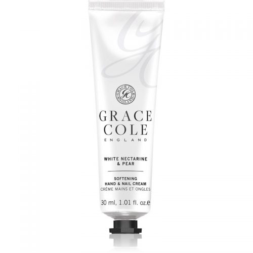Grace Cole White Nectarine & Pear zmiękczający krem do rąk i paznokci 30 ml