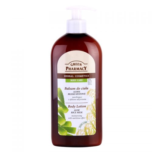 Green Pharmacy Body Care Aloe & Rice Milk nawilżające mleczko do ciała o działaniu odżywczym 500 ml