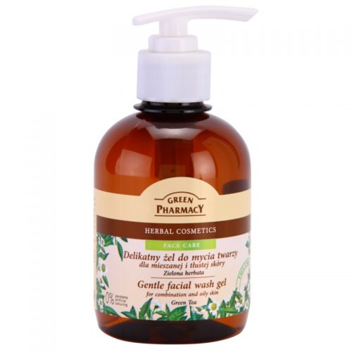 Green Pharmacy Face Care Green Tea delikatny żel oczyszczający do skóry tłustej i mieszanej 270 ml