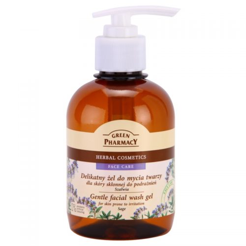 Green Pharmacy Face Care Sage delikatny żel oczyszczający do skóry ze skłonnością do podrażnień 270 ml