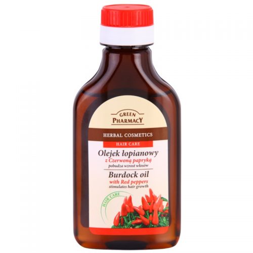 Green Pharmacy Hair Care Red Peppers olejek łopianowy stymulujący porost włosów 100 ml