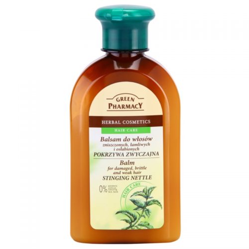Green Pharmacy Hair Care Stinging Nettle balsam do włosów zniszczonych, łamliwych i osłabionych 300 ml