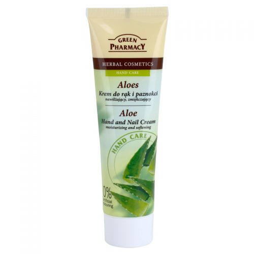 Green Pharmacy Hand Care Aloe krem nawilżająco-zmiękczający do rąk i paznokci 100 ml