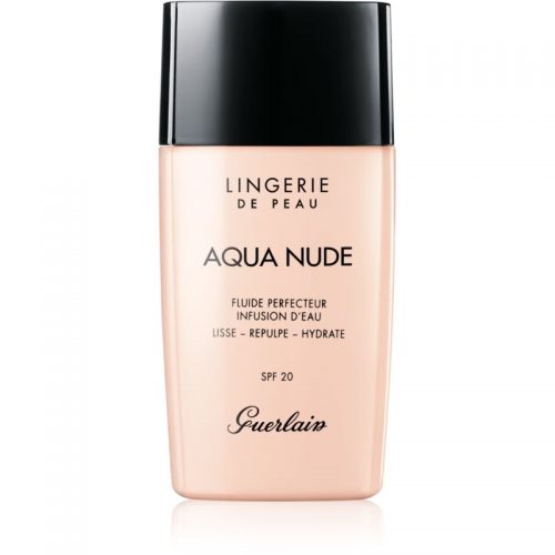 Guerlain Lingerie de Peau Aqua Nude lekki nawilżający podkład SPF 20 odcień 03N Naturel 30 ml