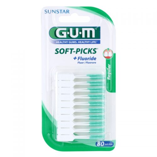 G.U.M Soft-Picks +Fluoride wykałaczki dentystyczne regular 80 szt.