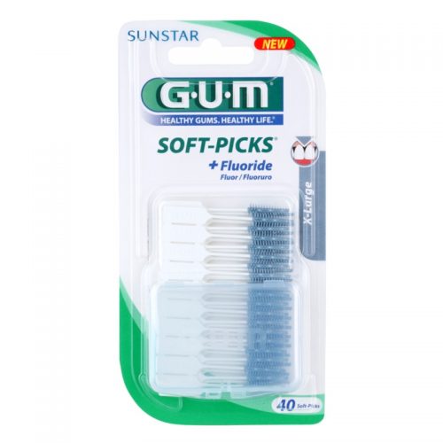 G.U.M Soft-Picks +Fluoride wykałaczki dentystyczne X-Large 40 szt.