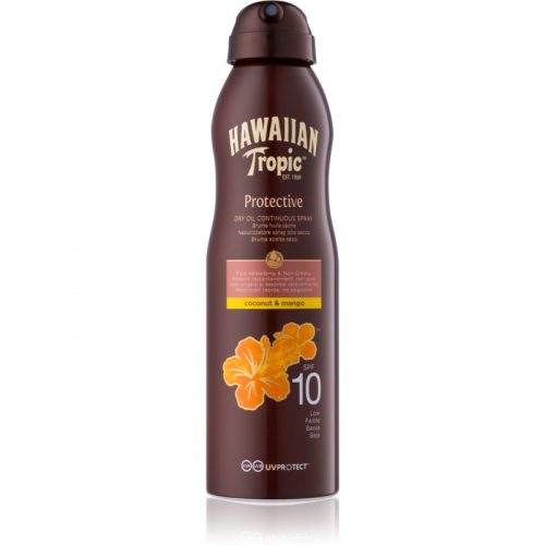 Hawaiian Tropic Protective suchy olejek do opalania w sprayu SPF 10 180 ml
