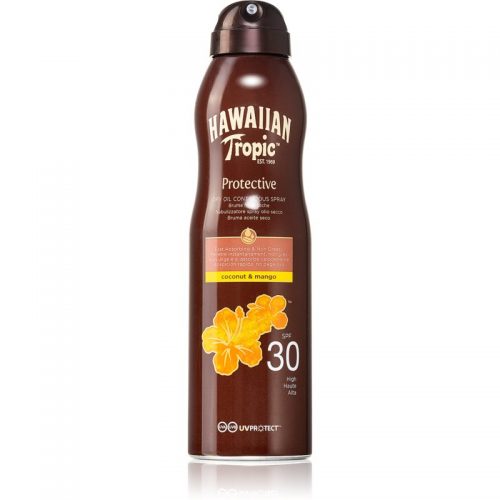 Hawaiian Tropic Protective suchy olejek do opalania w sprayu SPF 30 180 ml