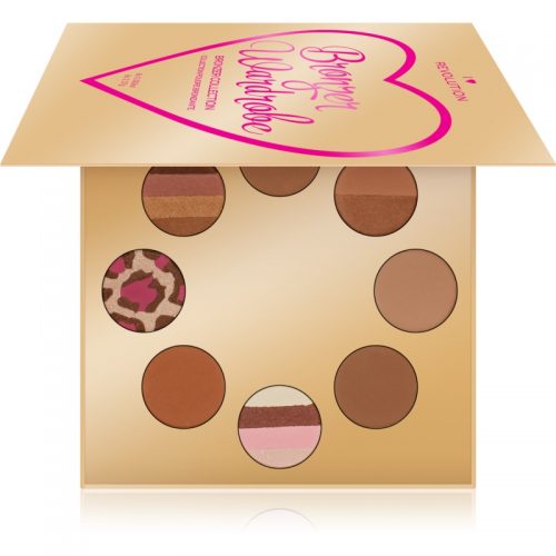I Heart Revolution Bronzer Wardrobe paleta bronzerów 8 x 2,37 g