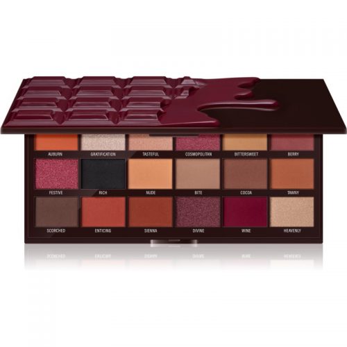 I Heart Revolution Chocolate paleta cieni do powiek odcień Cranberries and Chocolate 22 g