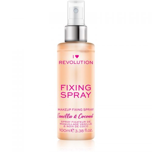 I Heart Revolution Fixing Spray spray utrwalający makijaż z zapachem Vanilla & Coconut 100 ml