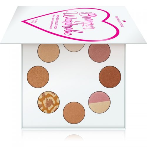 I Heart Revolution Highlighter Wardrobe paleta rozjaśniaczy 8 x 2,37 g
