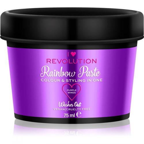 I Heart Revolution Rainbow Paste pasta do włosów odcień Purple Wings 75 ml